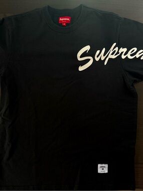 Supreme Script Logo T-Shirt – Size Medium –